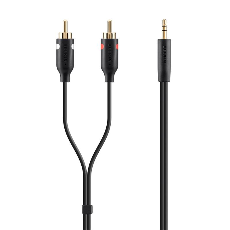 

Коммутационный кабель Mini-Jack 3.5 - 2хRCA Belkin 1m