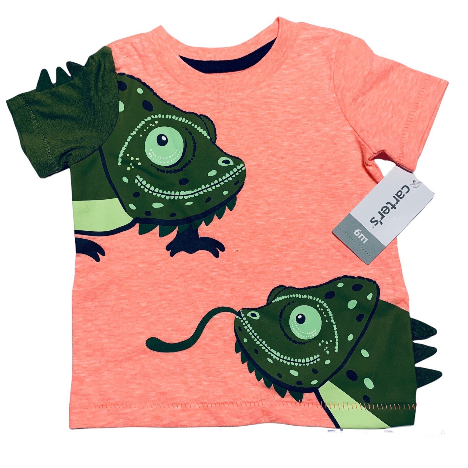 

Футболка Carters 6 мес 61-69 см Персиковая