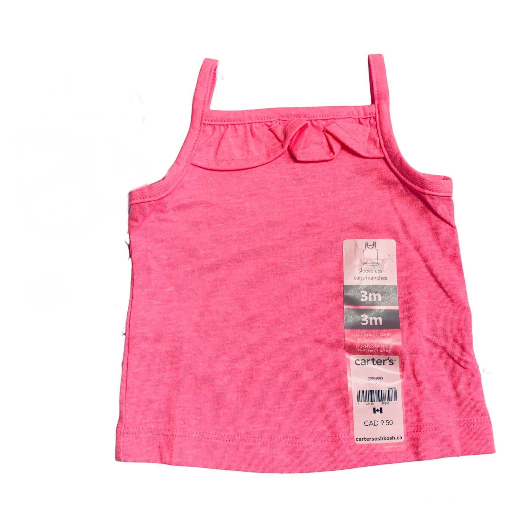 

Майка Carters 3 мес 55-61 см Розовая