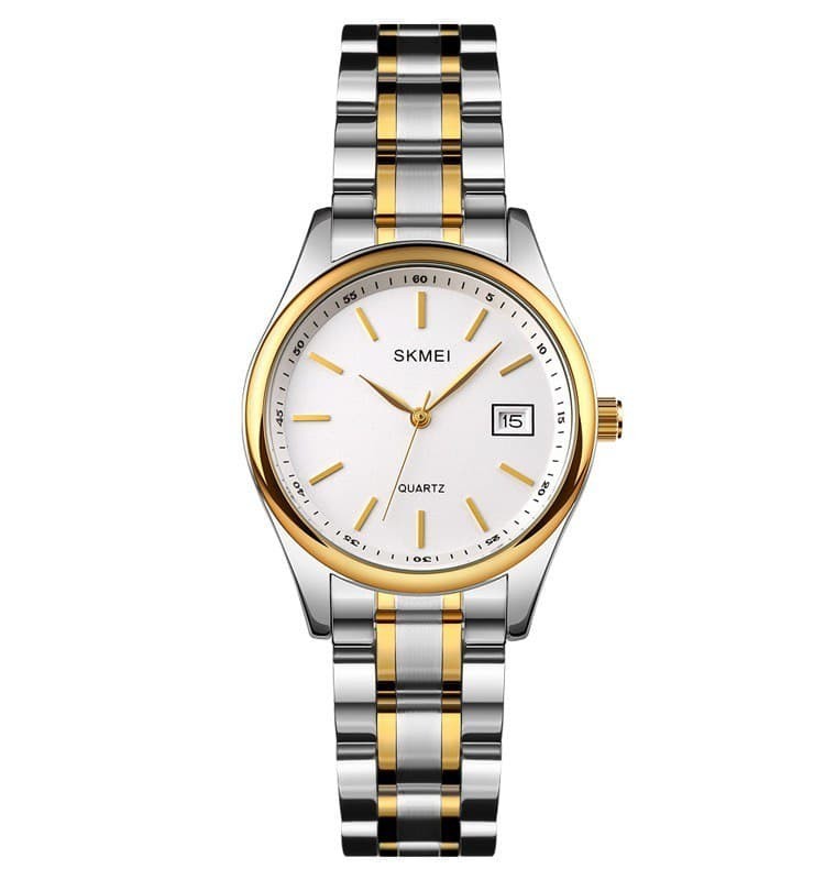 

Женские часы Skmei 1693 silver/gold серебо/золото