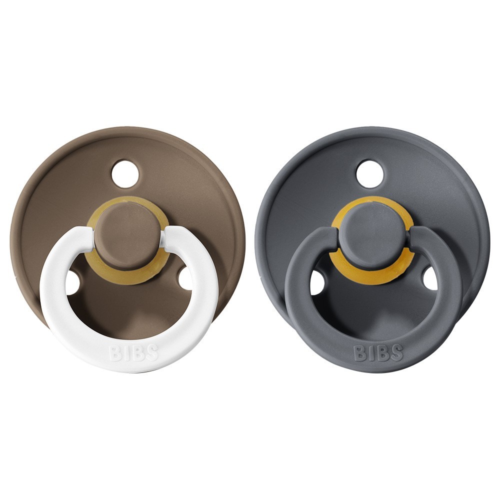 

Пустышка BIBS Dark Oak Night+Iron 0-6 мес. 2 шт.