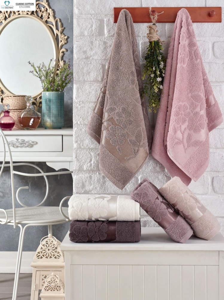 

Набор полотенец для тела Philippus 2 Dolphins Classic Cotton 70*140 см махровые банные 6 шт арт.2507_e713_erin