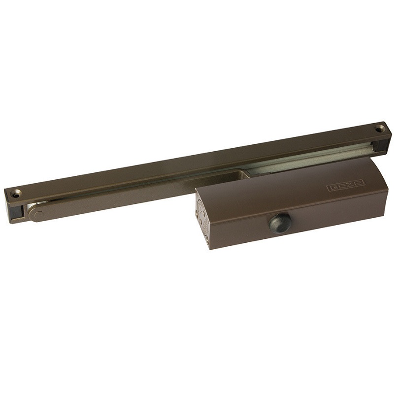 

Дотягувач дверей Geze TS-3000 VBC brown з ковзаючою шиною