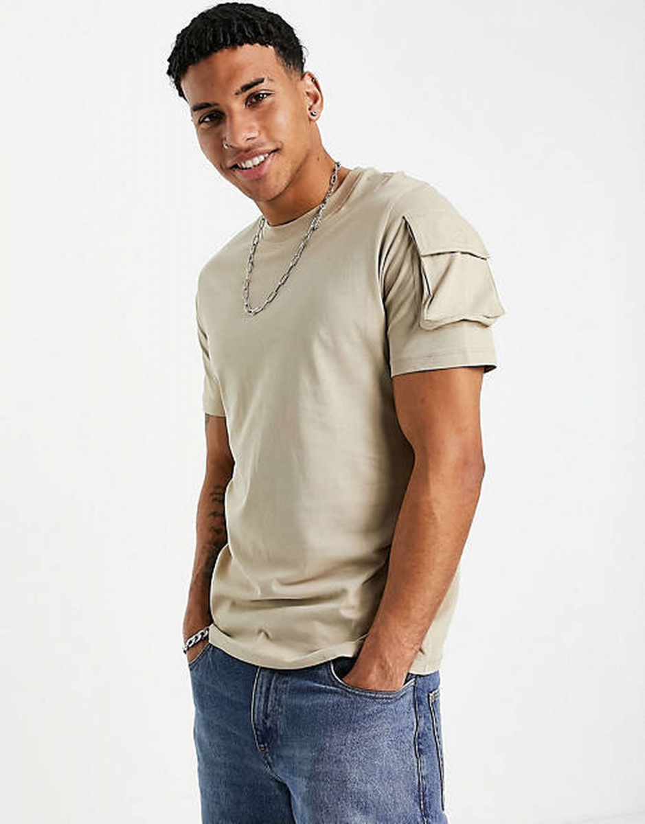 

Футболка Jack & Jones Core 24537849  Бежевый, Футболка Jack & Jones Core 24537849 XL Бежевый