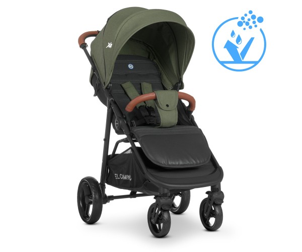 

Прогулочная коляска EL CAMINO ME1024L X4, Темно-зеленая