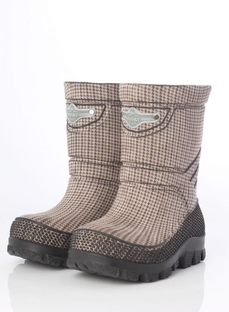 

Дитячі Unisex чоботи Waterproof HU 1003 клітинка беж (29-30)