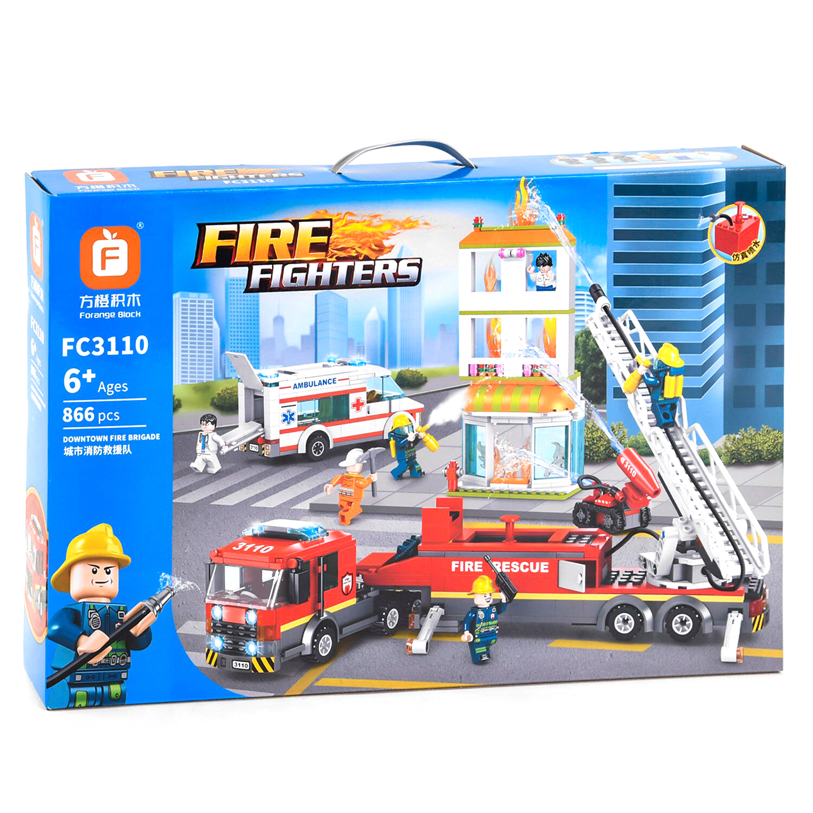 

Конструктор Тушение пожара с помповой накачкой воды Kimi 866 деталей Разноцветный 6974036264405