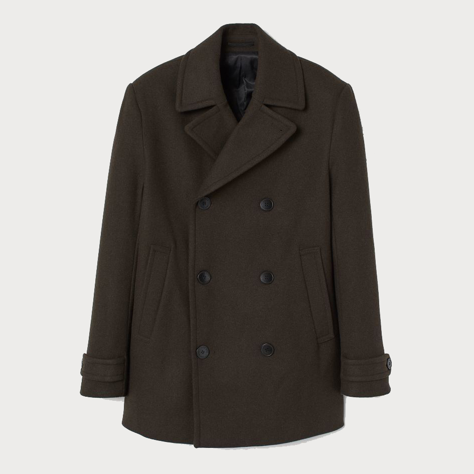 

Пальто H&M 60781638  Темно-зеленое, Пальто H&M 60781638 46 Темно-зеленое
