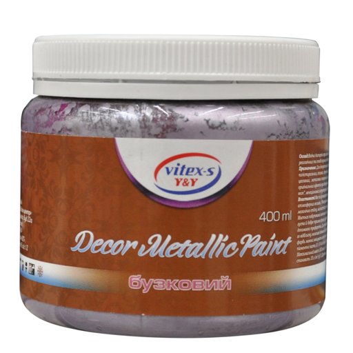 

Декоративная краска Vitex Decor Metallik Paint сиреневый 0.4 л (11784416)