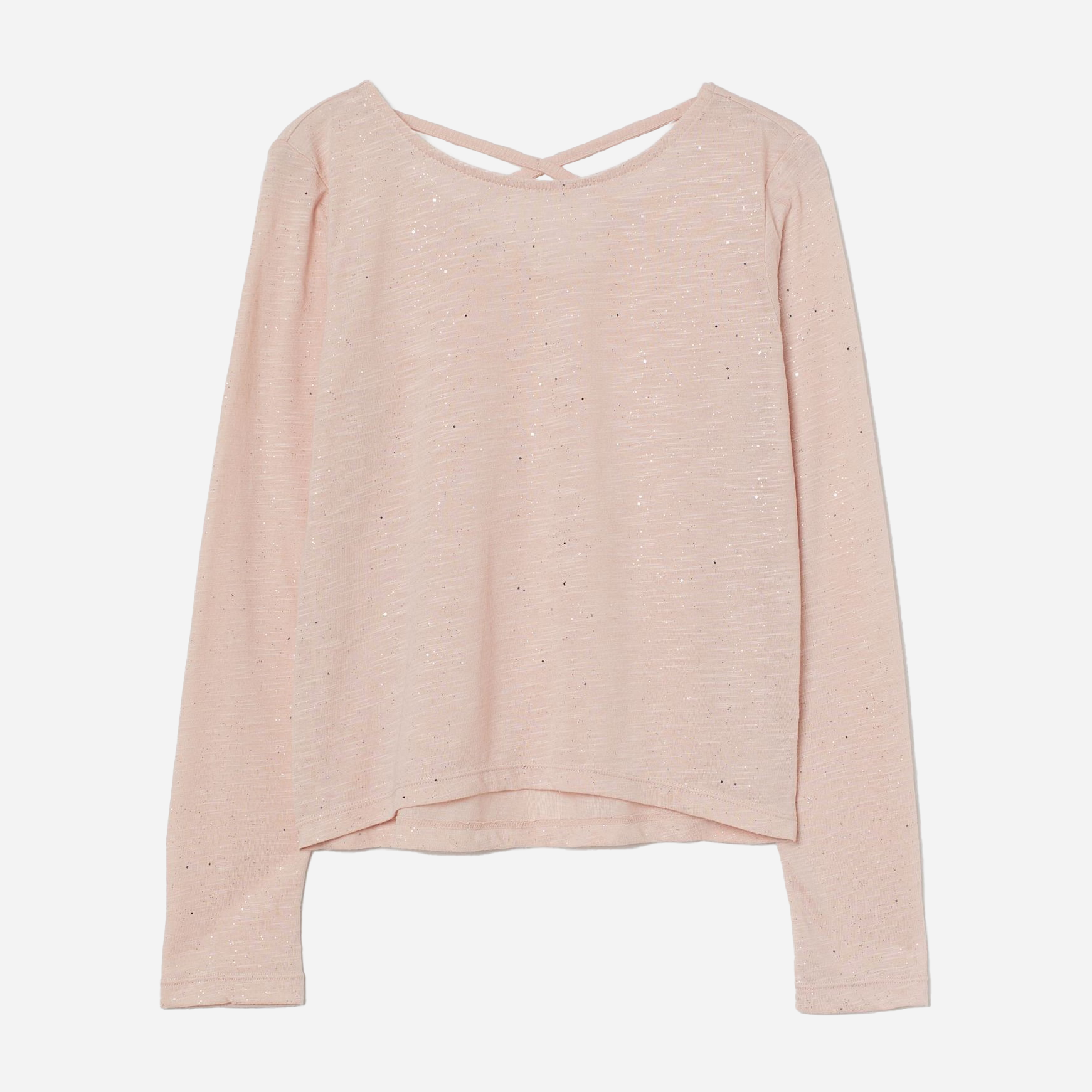 

Лонгслив H&M 60887809 134-140 см Пудровый