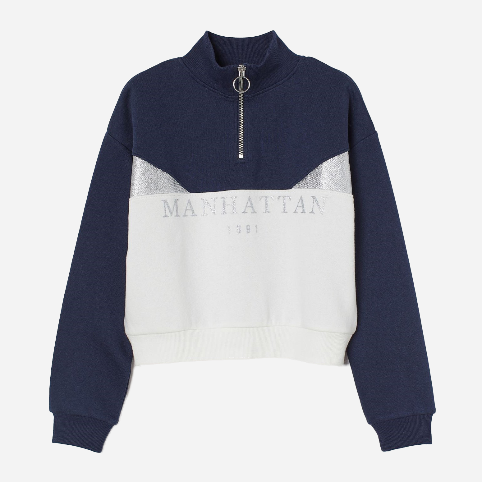 

Толстовка H&M 060865971 146-152 см Синий/Белый