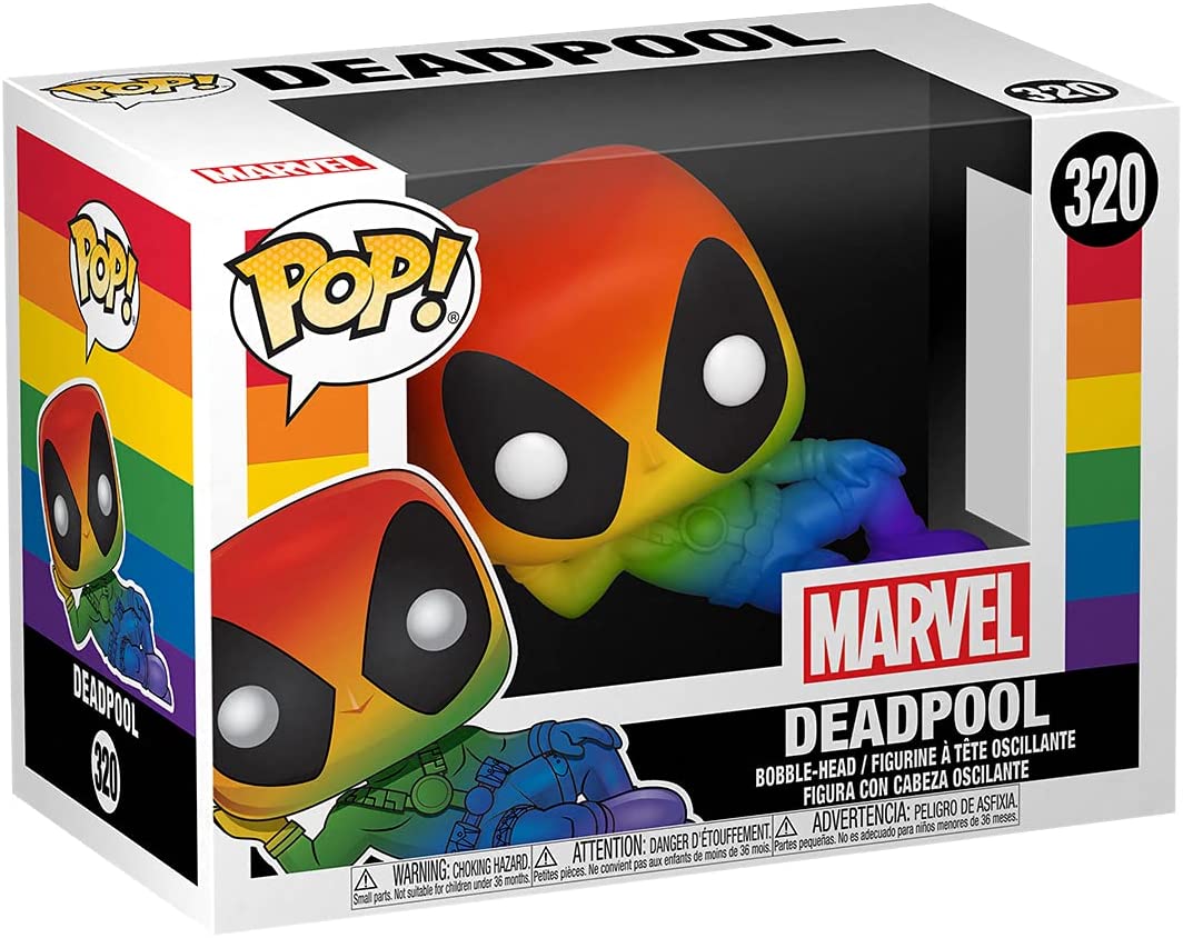 

Игровая башкотряс фигурка Funko POP! Серии Marvel - Дэдпул (Радуга), 9,6 см
