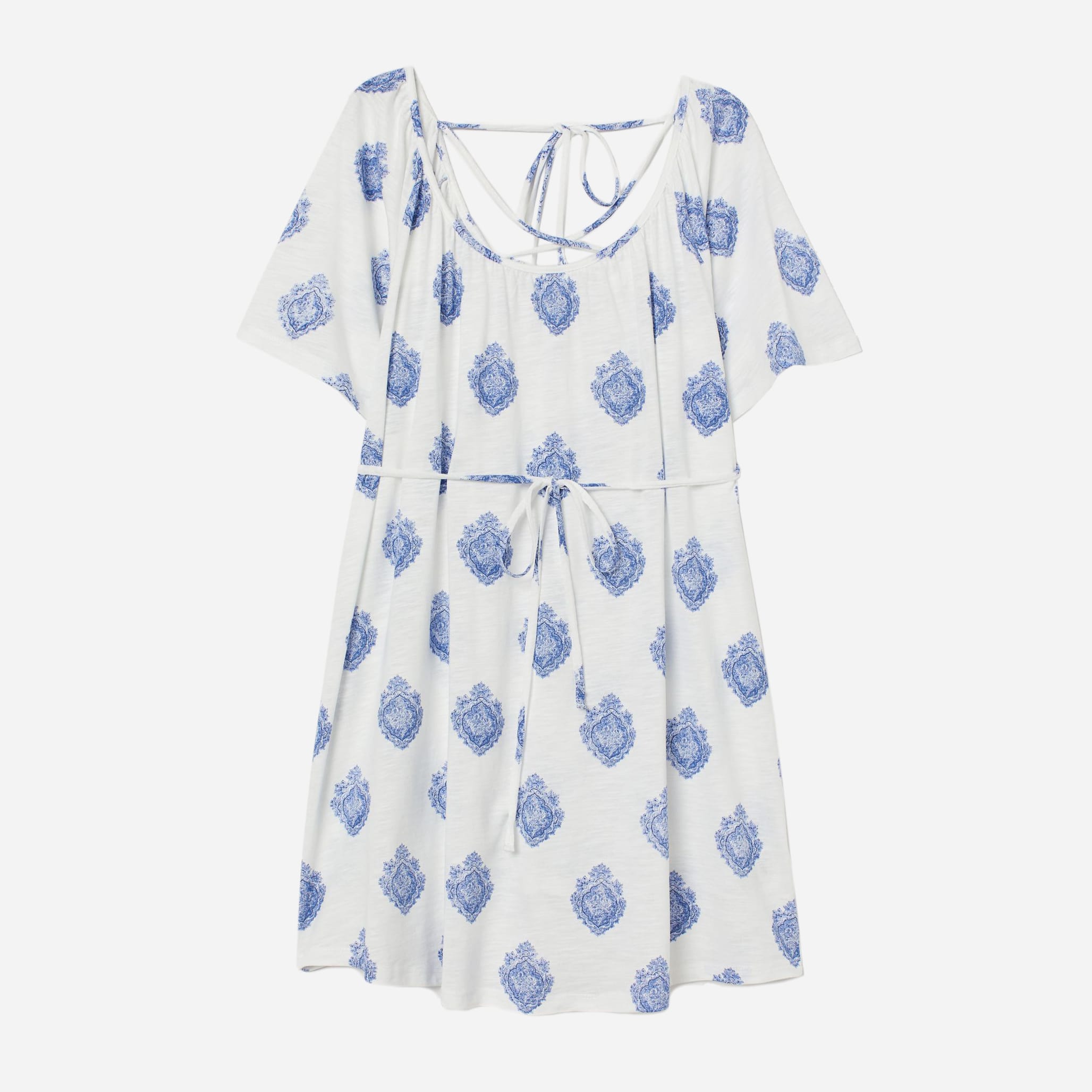 

Туника H&M 2905-7084959  Белая с синим, Туника H&M 2905-7084959 S Белая с синим