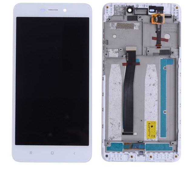 

Дисплей для Xiaomi Redmi 4A с сенсором и рамкой, белый High copy