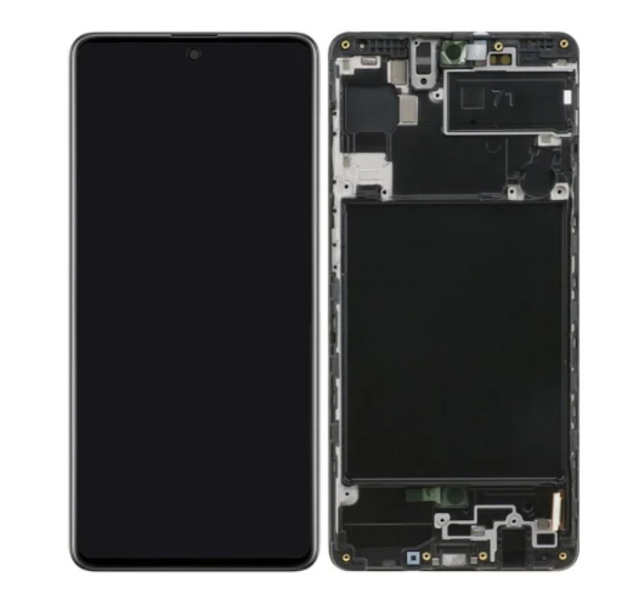 

Дисплей для Samsung А71 2020 А715 Black GH82 22152A с рамкой Service Original