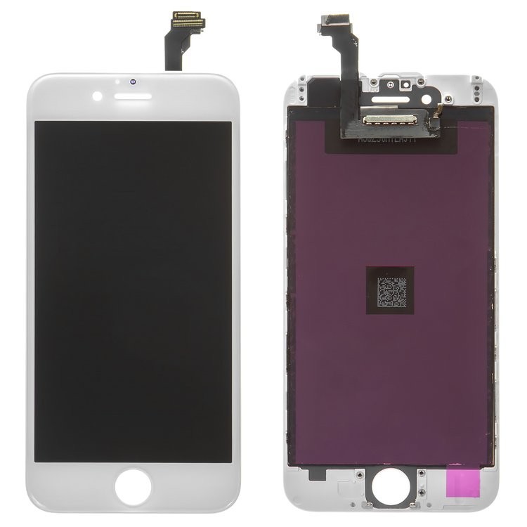 

Дисплей iPhone 6 White (4.7") Original 100% с рамкой (восстановленное стекло)