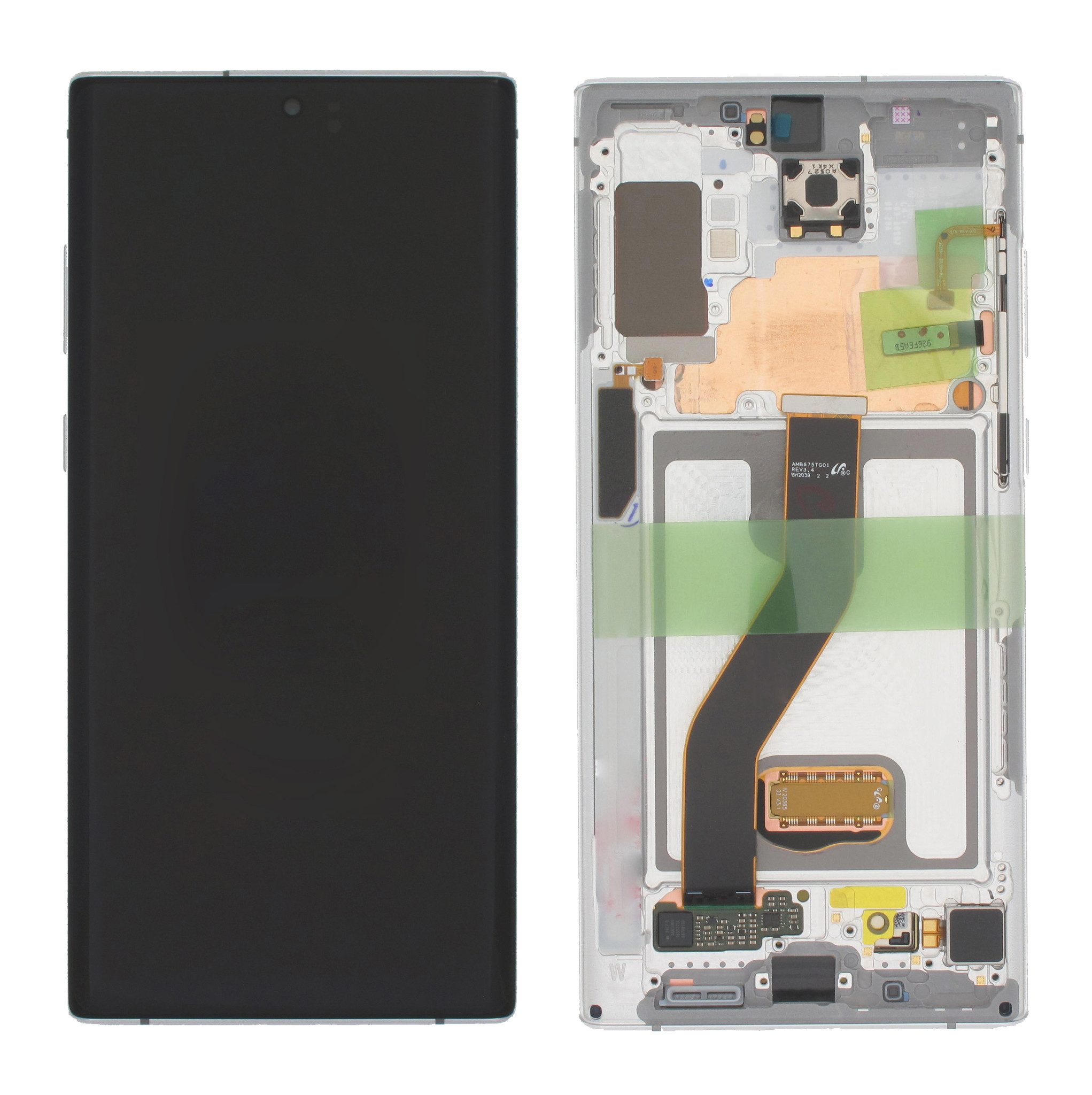 

Дисплей для Samsung Note 10+ N975 Aura white GH82 20838B с рамкой Service Original