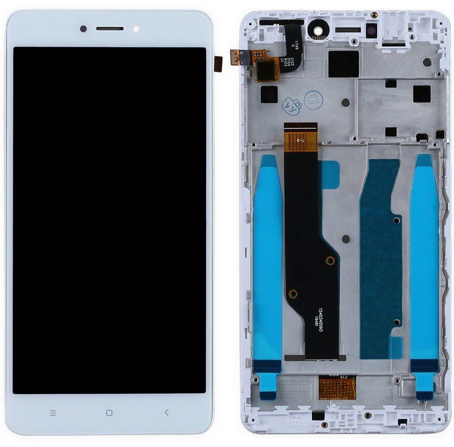 

Дисплей для Xiaomi Redmi Note 4 с сенсором и рамкой, белый High copy