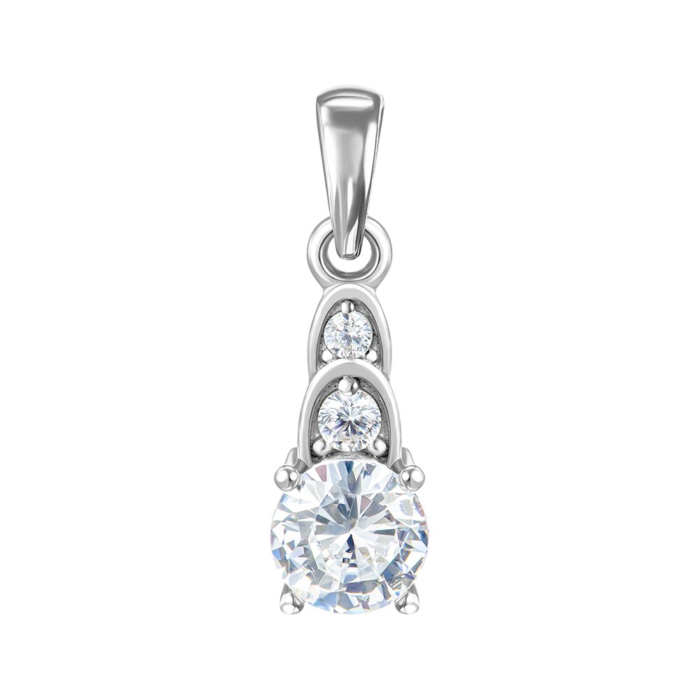 

Серебряная подвеска с фианитами 000150640
