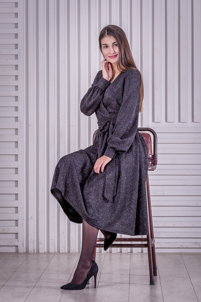 

Черное блестящее платье FashionYouWant  черный 43372354, Черное блестящее платье FashionYouWant M черный 43372354