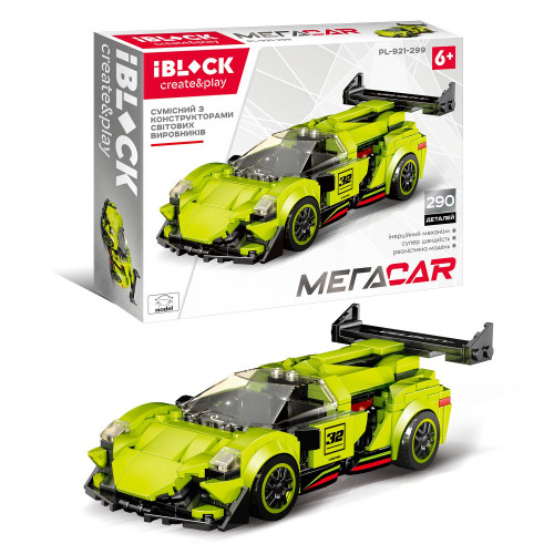

Конструктор IBLOCK мега CAR 290 дет. (PL-921-299)