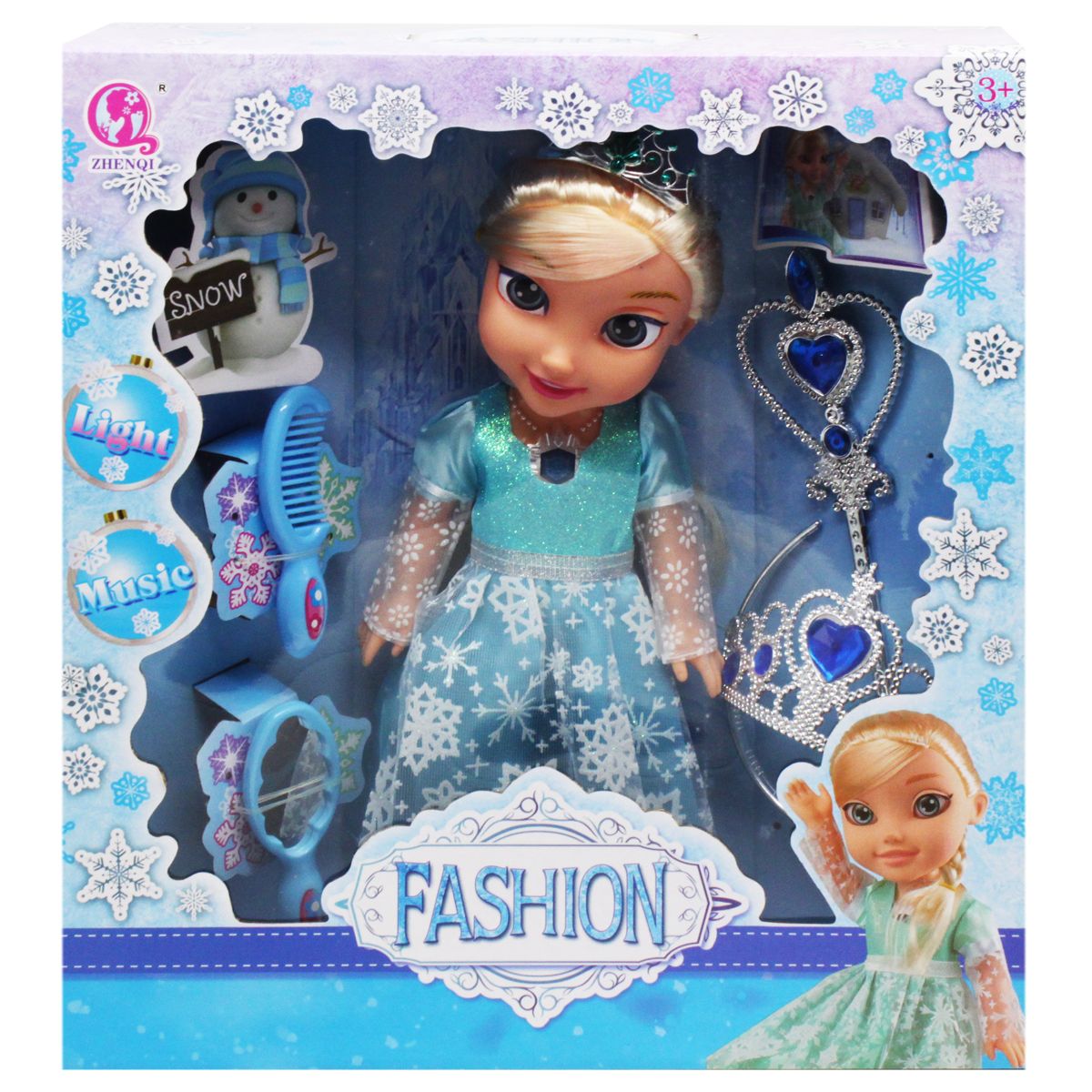 

Игровой набор Кукла музыкальная принцесса Эльза Fashion 61124 Холодное сердце ZHENQI
