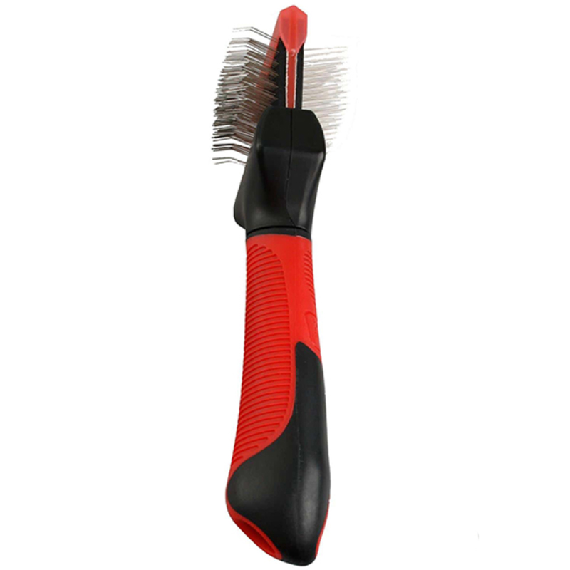 

Пуходерка сликер для собак Soft Slicker Brush 2in1 20 см Flamingo BGL-KF-407