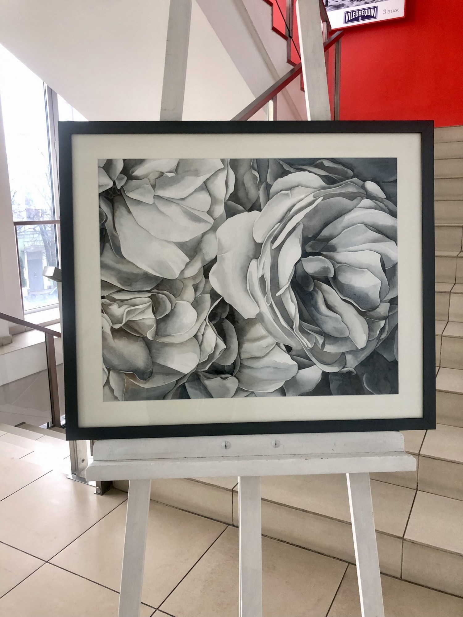 

Картина "Пионы" живопись 680х570мм (акварель) Frames Posters Decor