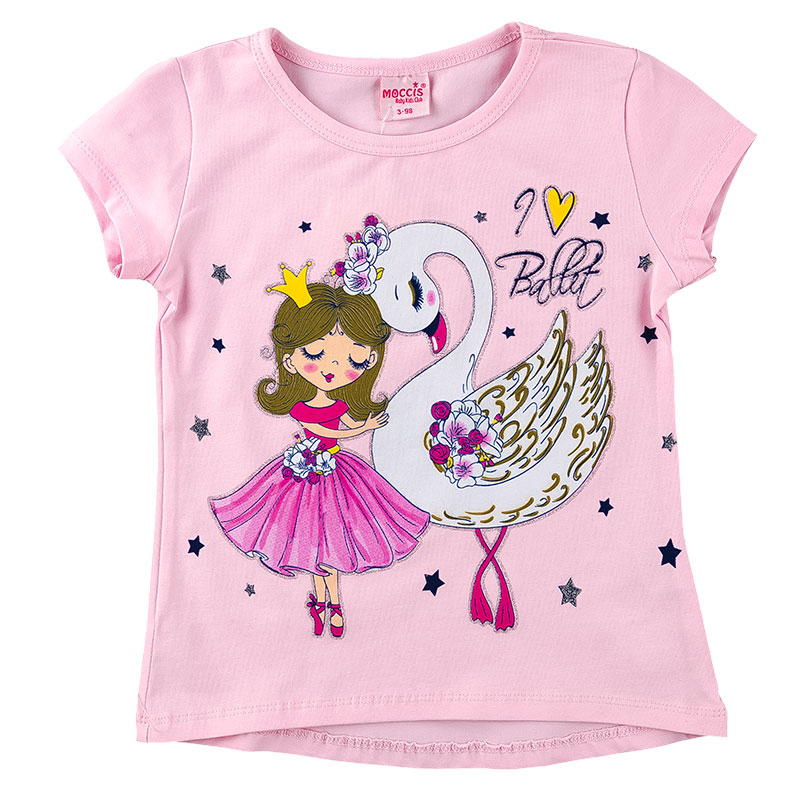 

Футболка для девочки MOCCIS KIDS 86 см розовый