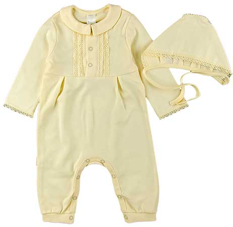 

Комбинезон нарядный для мальчика + чепчик SMIL (653146467759) 62 см кремовый