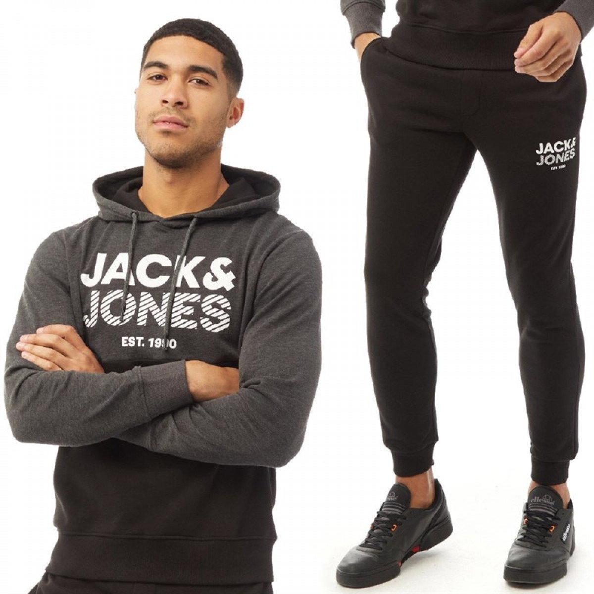 

Спортивный костюм JACK AND JONES Miller Sweat Dark Grey Melange/Black Multi,  (44, Спортивный костюм JACK AND JONES Miller Sweat Dark Grey Melange/Black Multi, S (44)