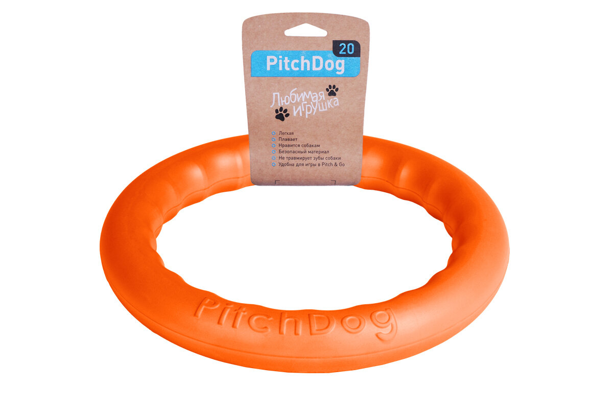 

Кольцо для апортировки PitchDog Ø 28 см оранжевый PitchDog BGL-PL-33
