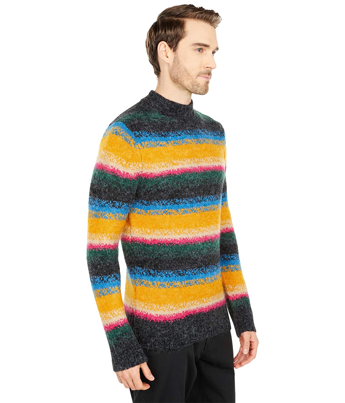 

Свитер Scotch and Soda Wool-Blend Neck Pull On Bright Stripe Combo A, XL (50)