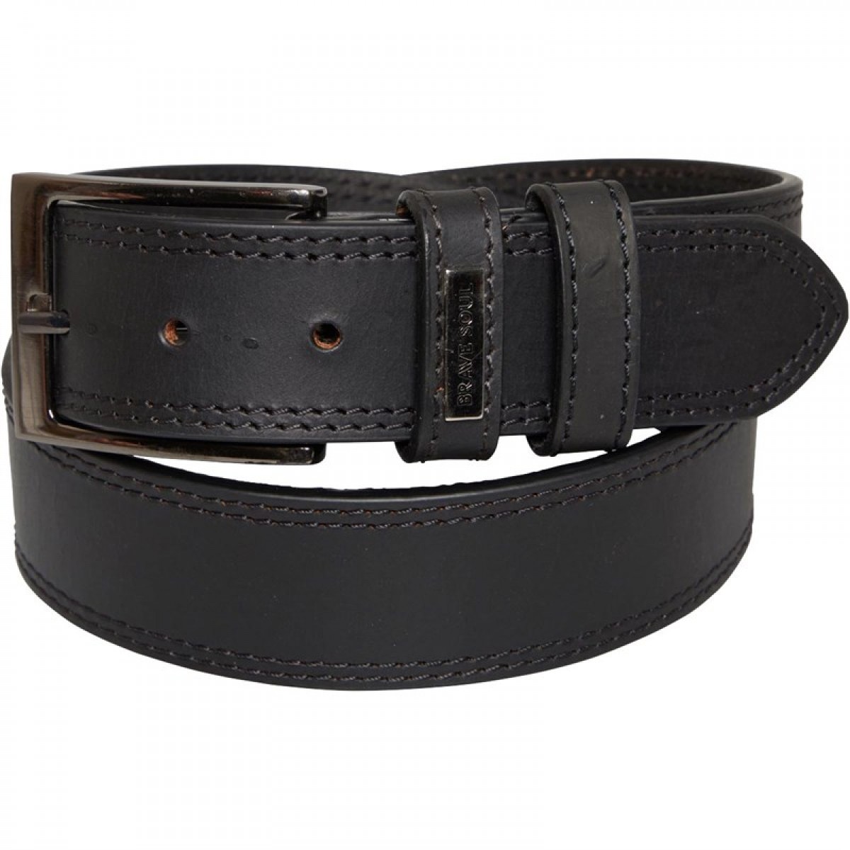 

Ремень Brave Soul Leather Black Black, L (48)