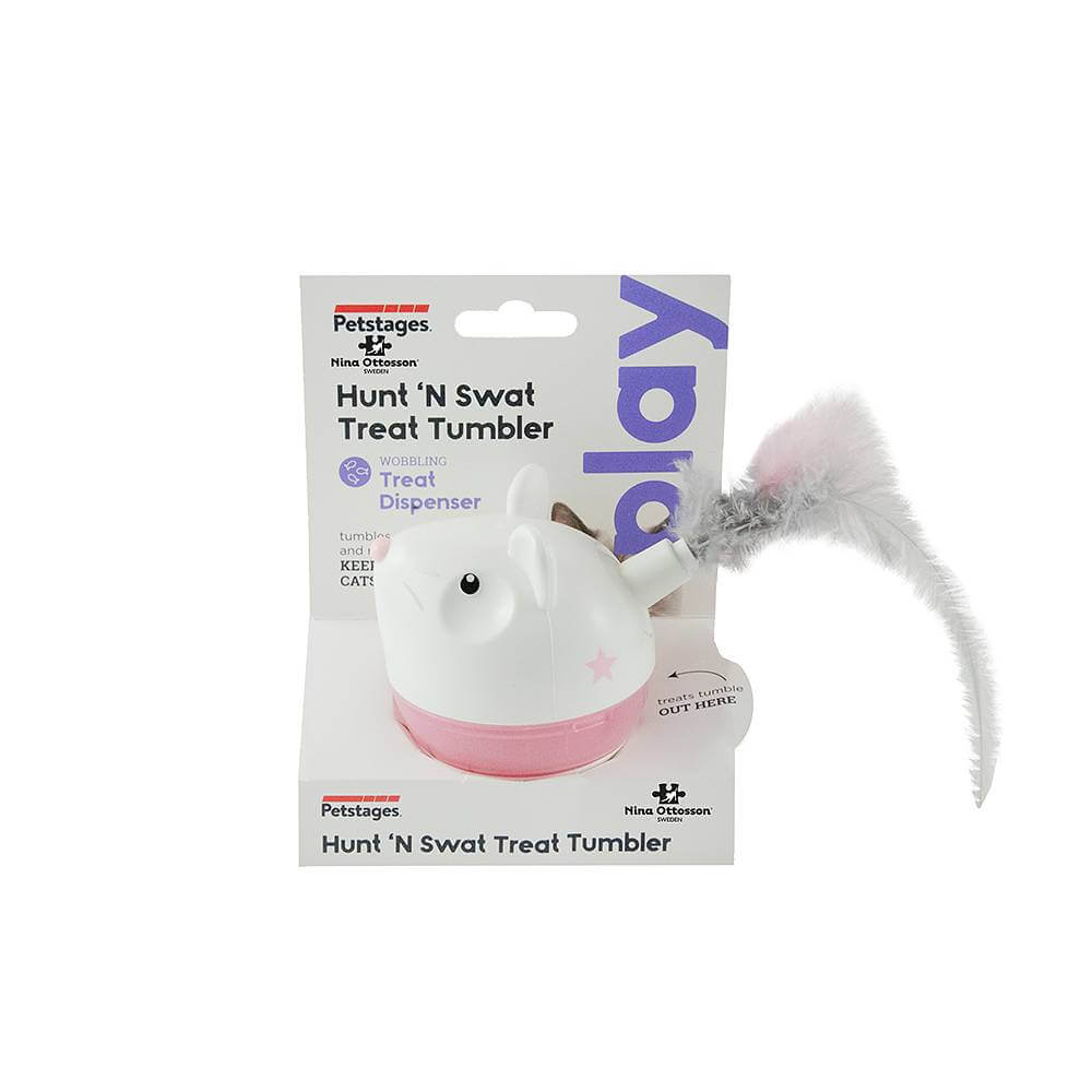 

Интерактивная игрушка для котов мышь Nina Ottosson Hunt `N Swat Treat Tumbler 11.5 x 6.8 x 14.5 см Nina Ottosson BGL-PT-103