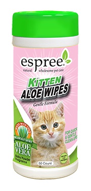 

Салфетки для котят Kitten Wipes 50 шт Espree BGL-ES-109