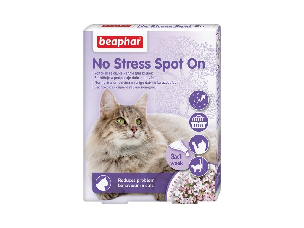 

Антистресс капли для кошек No Stress Spot On, 3 пипетки Beaphar BGL-BF-127