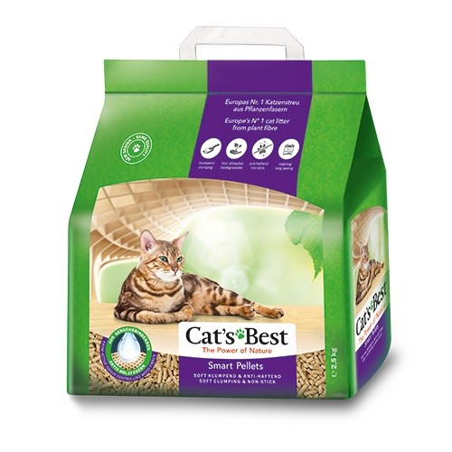 

Комкующийся древесный наполнитель Cats Best SMART Pellets 10 литров- 5 кг JRS BGL-JR-02