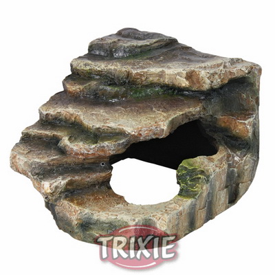 

Грот со ступеньками Corner Rock with Cave and Platform 16x12x15 см Trixie BGL-TX-359