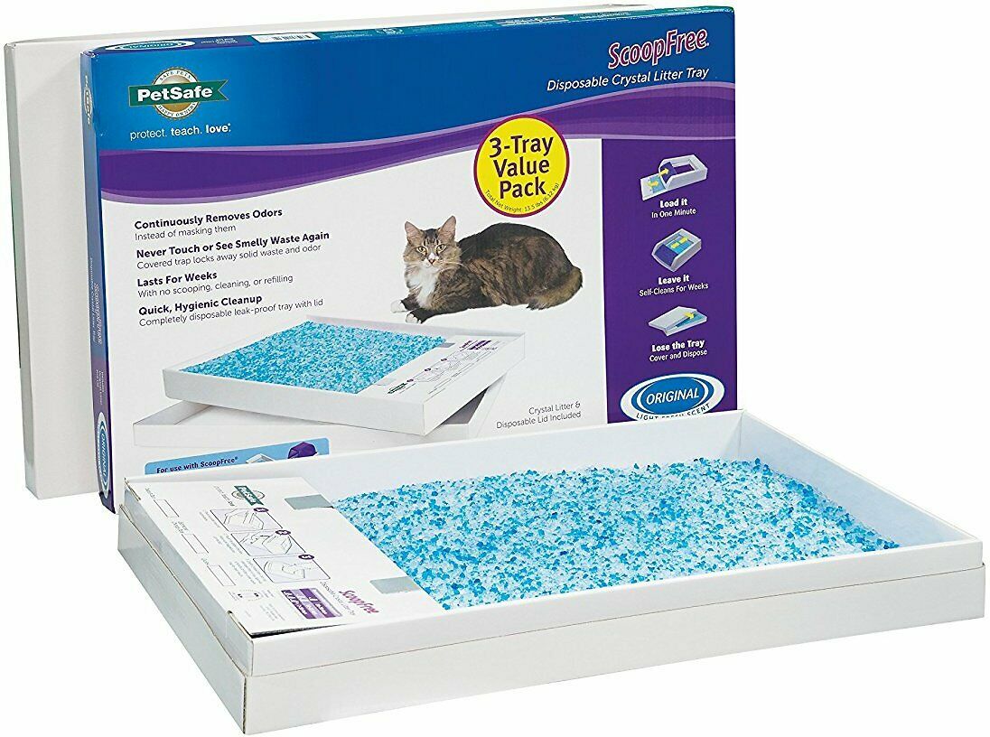 

"ScoopFree Blue Crystal" СКУПФРИ БЛУ КРИСТАЛ наполнитель с поддоном для котов PetSafe BGL-PS-18