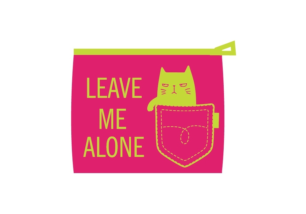 

Кошелек детский Cool For School Leave me alone на молнии розовый