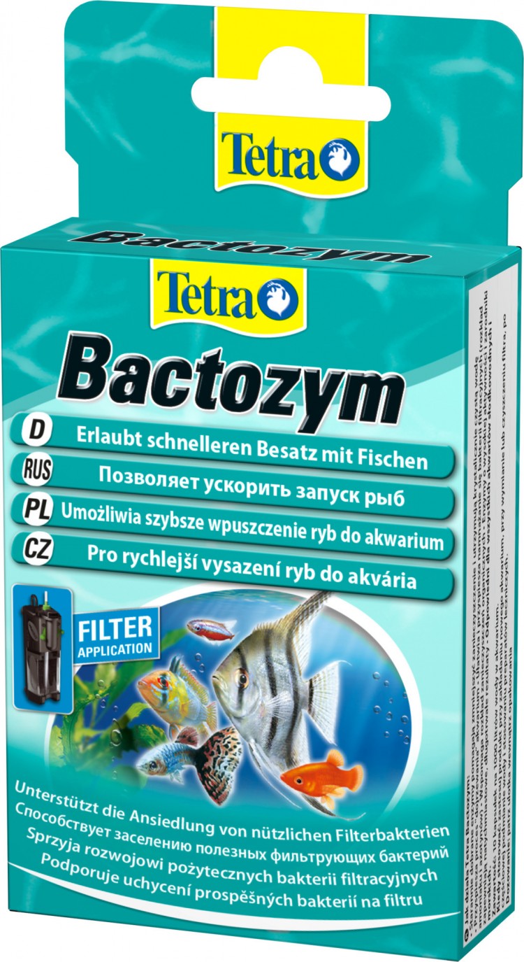 

Кондиционер с культурой бактерий для аквариумов Bactozym Tetra 10 капсул Tetra BGL-TET-440