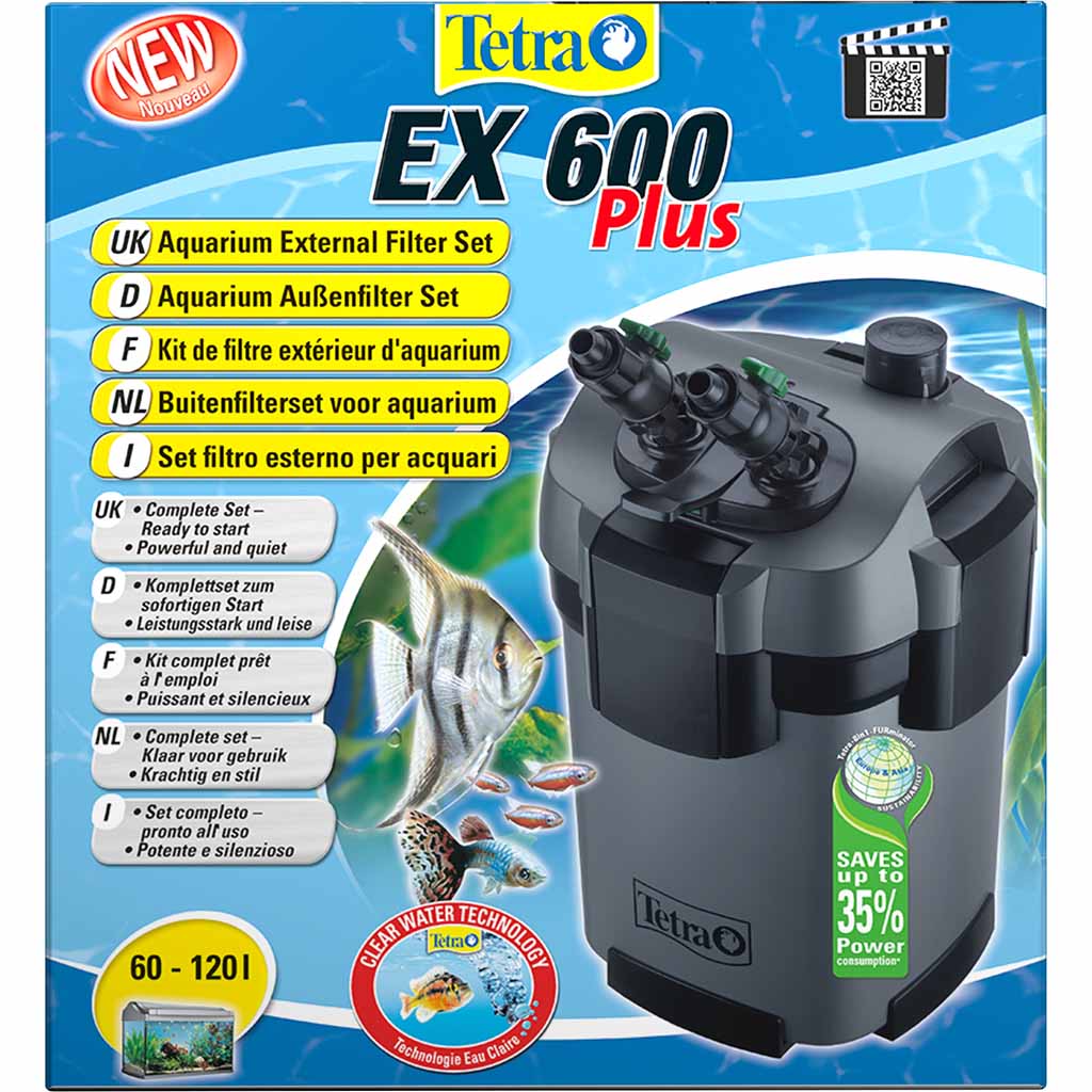 

Внешний фильтр для аквариума External EX Plus EX 600 Plus - до 120 л Tetra BGL-TET-540