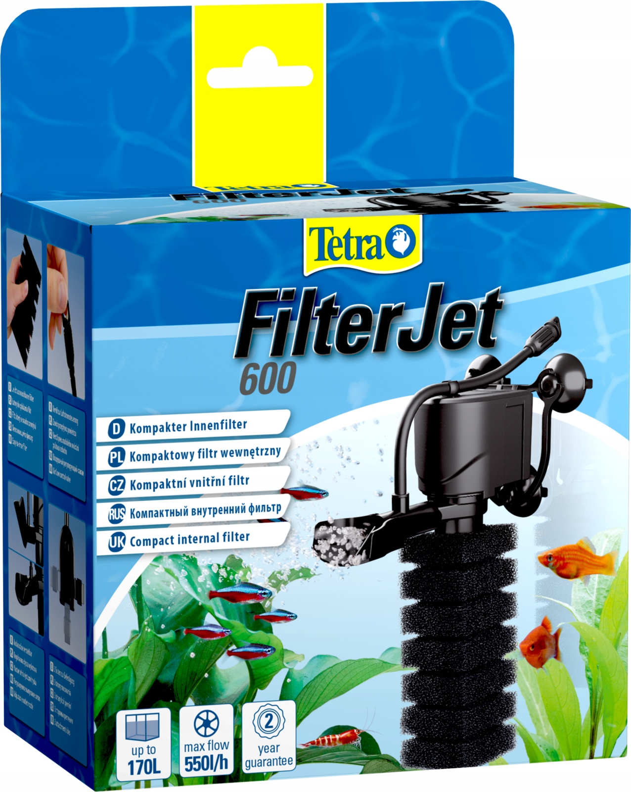 

Внутренний фильтр для аквариума FilterJet Tetra FilterJet 600 Tetra BGL-TET-537