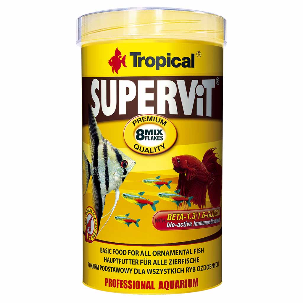 

Сухой корм для всех видов аквариумных рыб в хлопьях SuperVit-Basic TROPICAL 1 л - 200 г Tropical BGL-TL-95