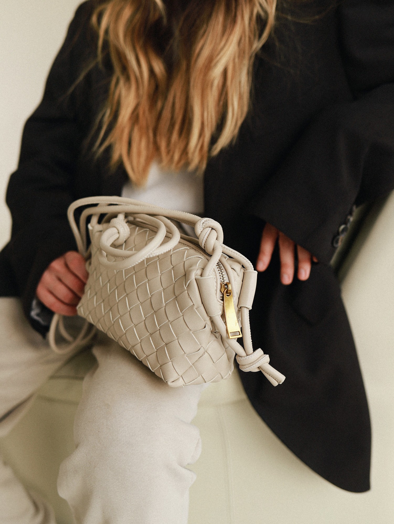 

Женская сумка Bagsmini Jade Bag White Молочная