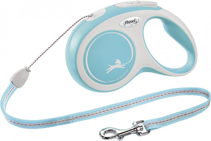 

Поводок-рулетка Flexi New Comfort S трос 8 м Голубой