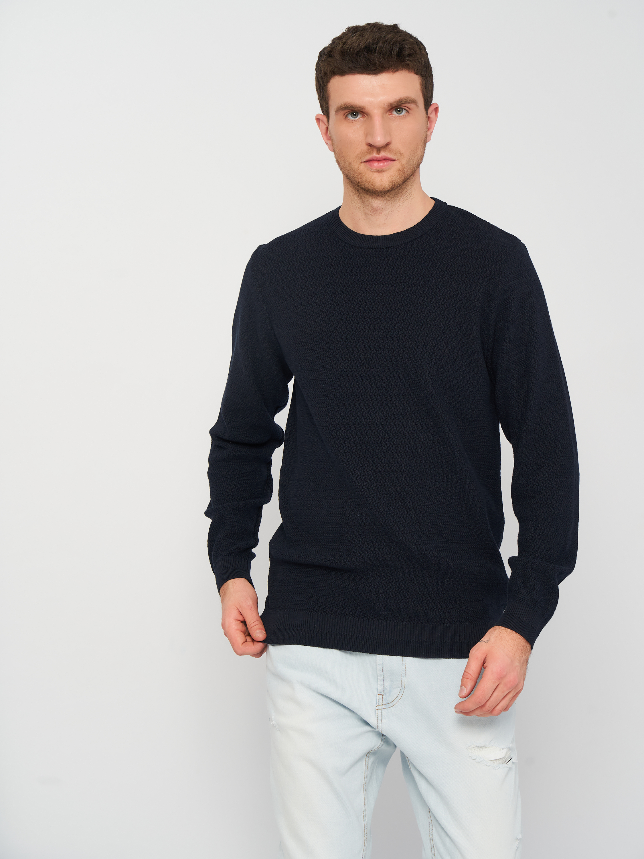 

Джемпер Pull & Bear 5558/522/401  Темно-синий, Джемпер Pull & Bear 5558/522/401 L Темно-синий