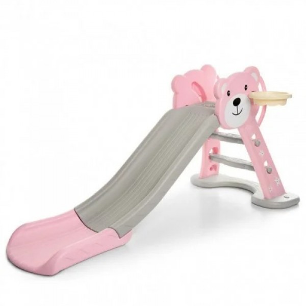 

Горка детская пластиковая с мячом и Bambi HF-H008-8 Pink