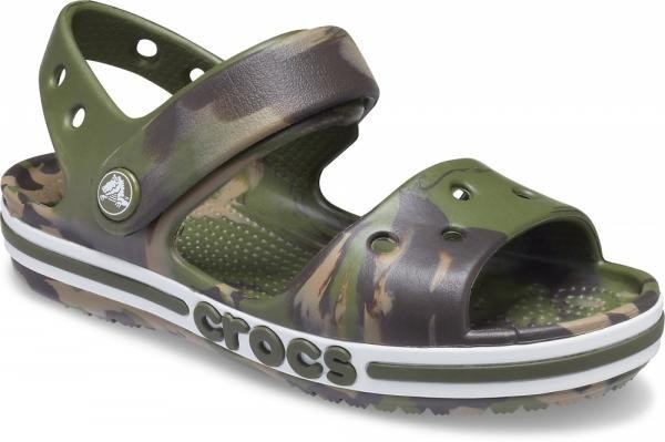 

Сандалии Crocs Bayaband Marbled Sandal 24 с7 14,5см зеленые хаки